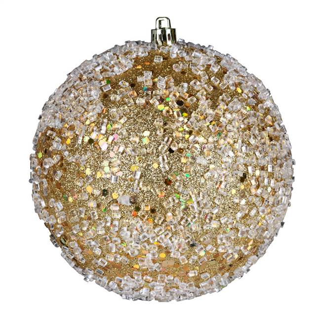 10" Gold Glitter Hail Ball