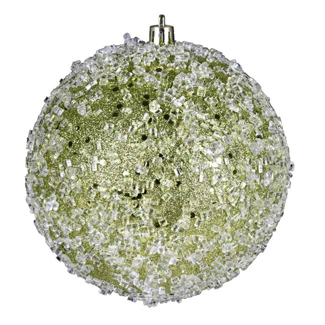 10" Lime Glitter Hail Ball