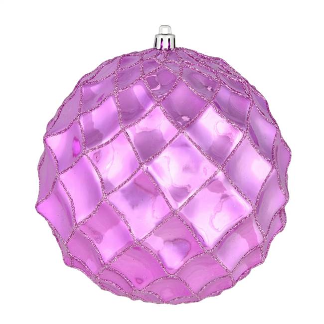 4" Orchid Shiny Form Ball 6/Bag