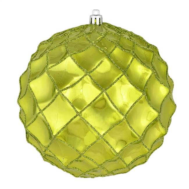 4" Lime Shiny Form Ball 6/Bag