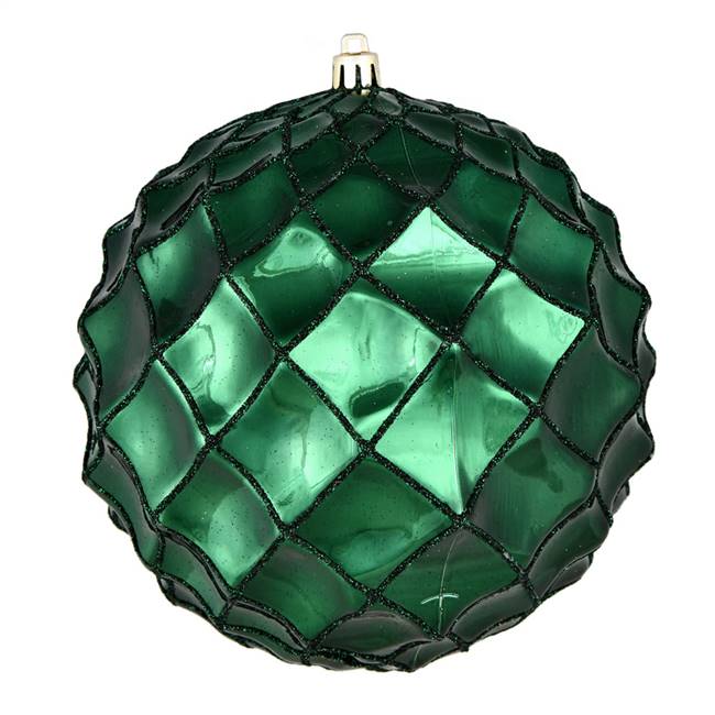 4" Midnight Green Shiny Form Ball 6/Bag