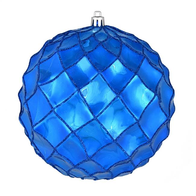 6" Blue Shiny Form Ball 4/Bag