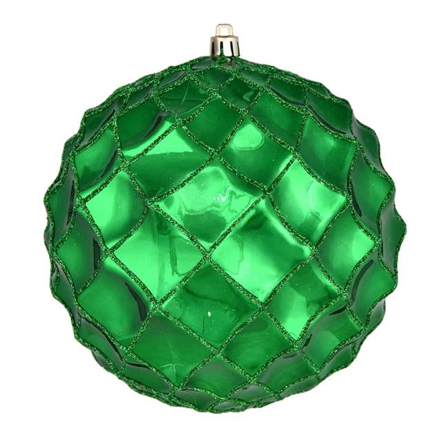 6" Green Shiny Form Ball 4/Bag