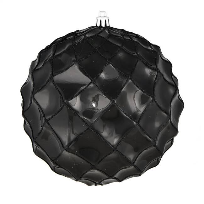 6" Black Shiny Form Ball 4/Bag