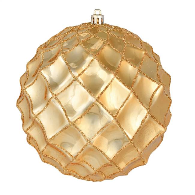 6" Copper/Gold Shiny Form Ball 4/Bag