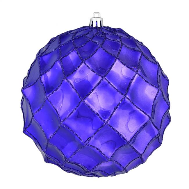 6" Purple Shiny Form Ball 4/Bag