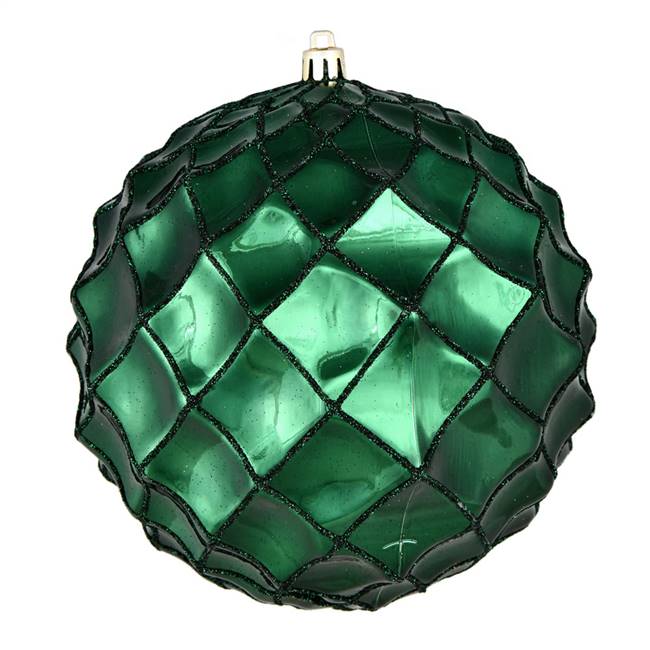 6" Midnight Green Shiny Form Ball 4/Bag