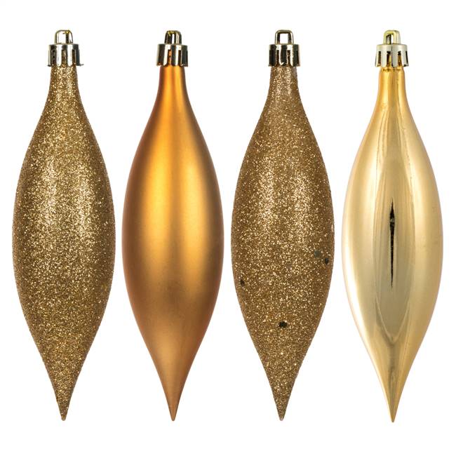 5.5" Copper/Gold Drop 4 Finish Asst 8/Bx