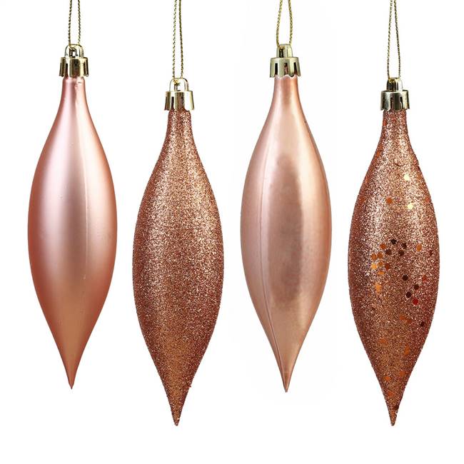 5.5" Rose Gold Drop 4 Finish Asst 8/Bx