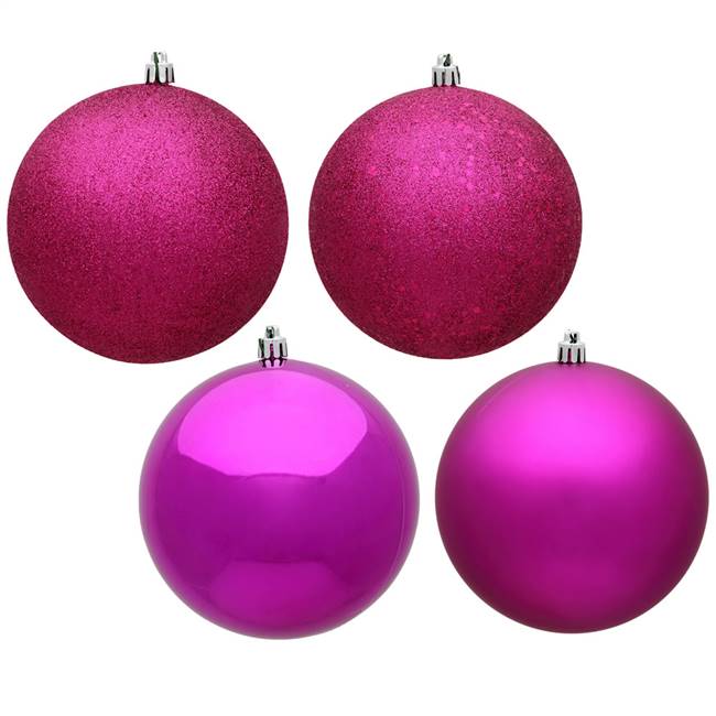 1" Fuchsia Ball 4 Finish Asst 18/Bx