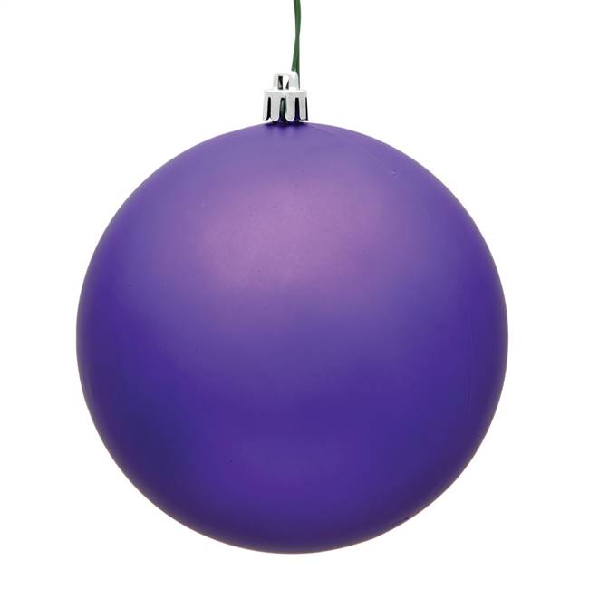 2.4" Purple Matte Ball UV Shatterproof