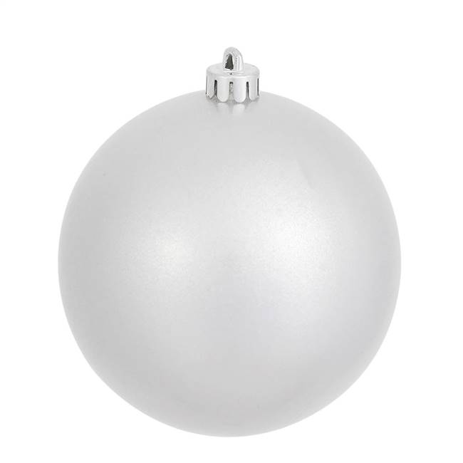 4" Silver Candy Ball UV Drilled 6/Bag