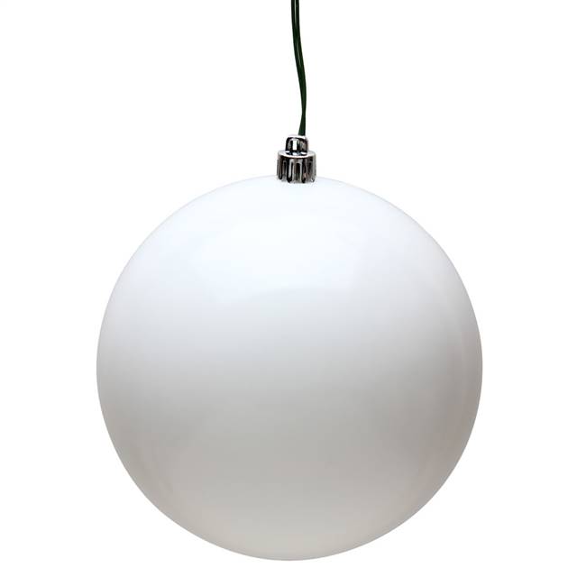 4" White Candy Ball UV 6/Bag