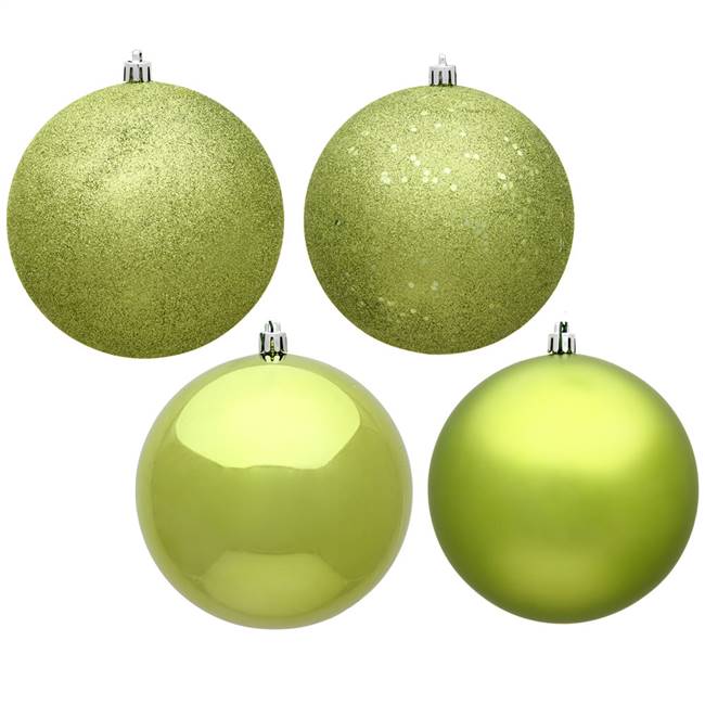 4" Lime 4 Finish Ball Asst 12/Bx