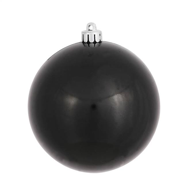 4" Black Candy Ball UV Drilled 6/Bag