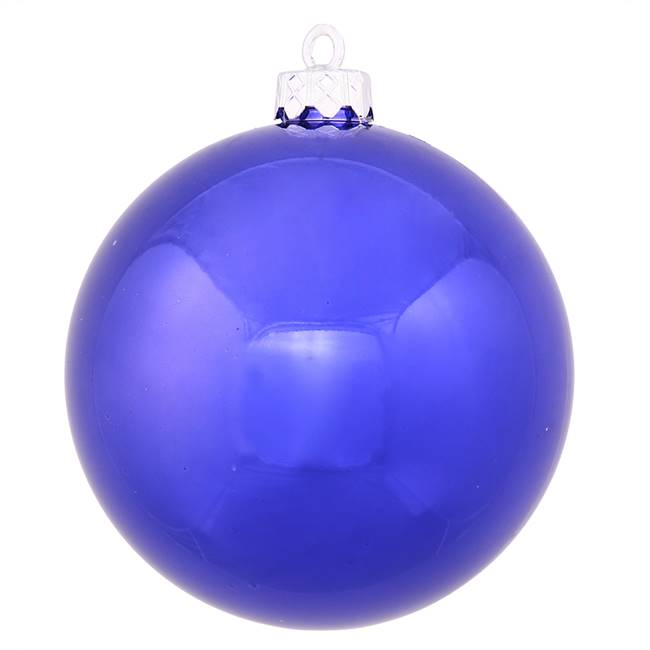 4" Colbalt Blue Shiny Ball UV Drill 6/Bg