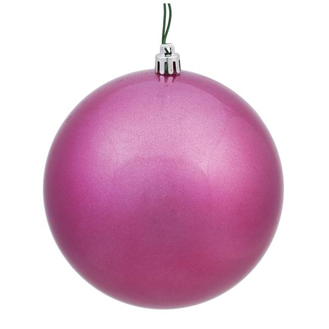 4" Mauve Candy Ball UV Drilled 6/Bg