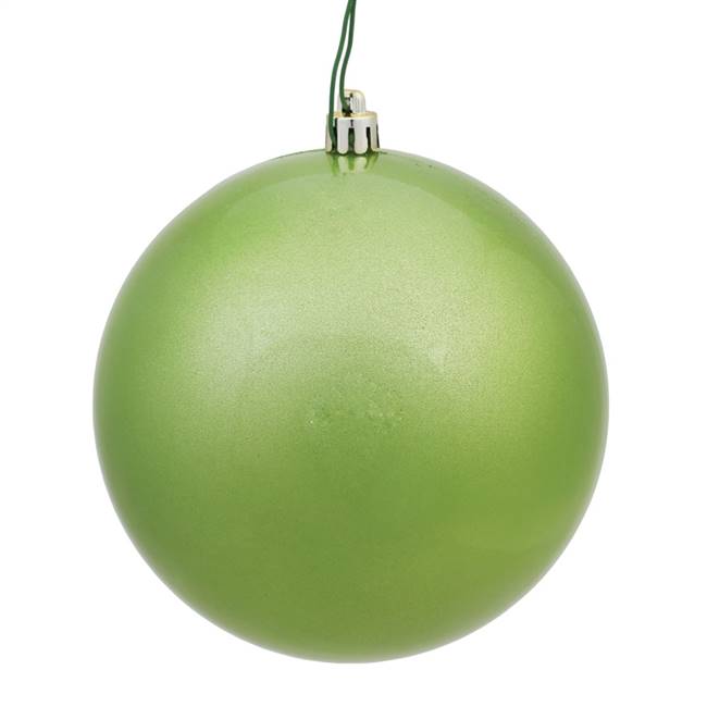 4" Celadon Candy Ball UV Drilled 6/Bg