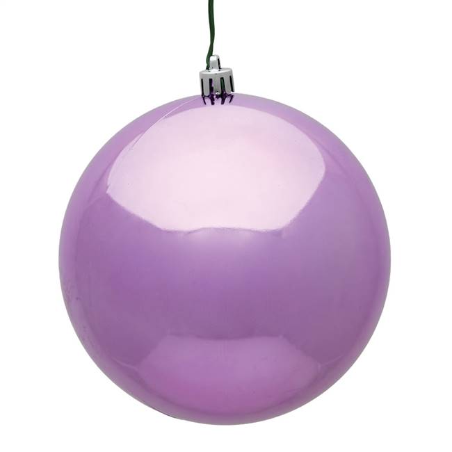 4" Orchid Shiny Ball UV 6/Bag