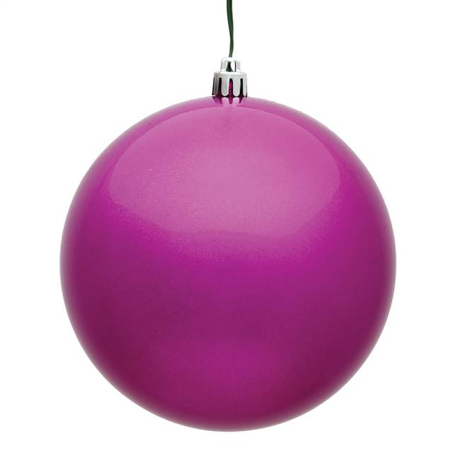 4" Fuchsia Candy Ball UV 6/Bag