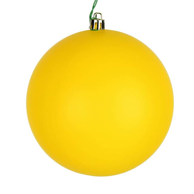 4" Yellow Matte Ball UV 6/Bag