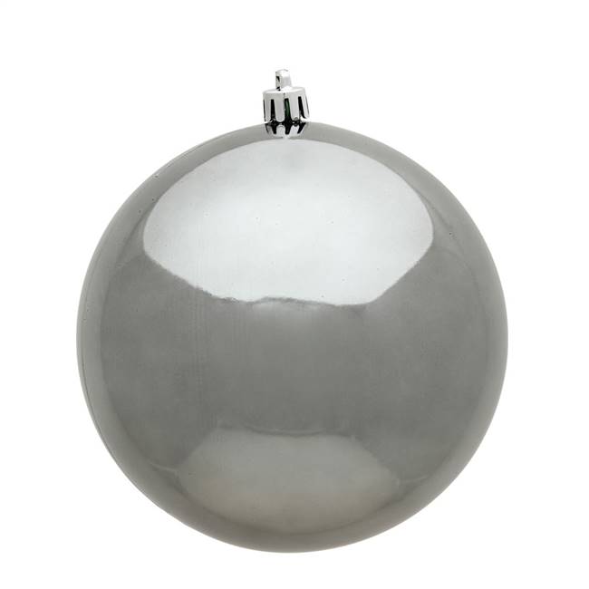 4" Pewter Shiny Ball UV 6/Bag