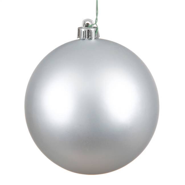 4.75" Silver Matte Ball UV Drilled 4/Bag