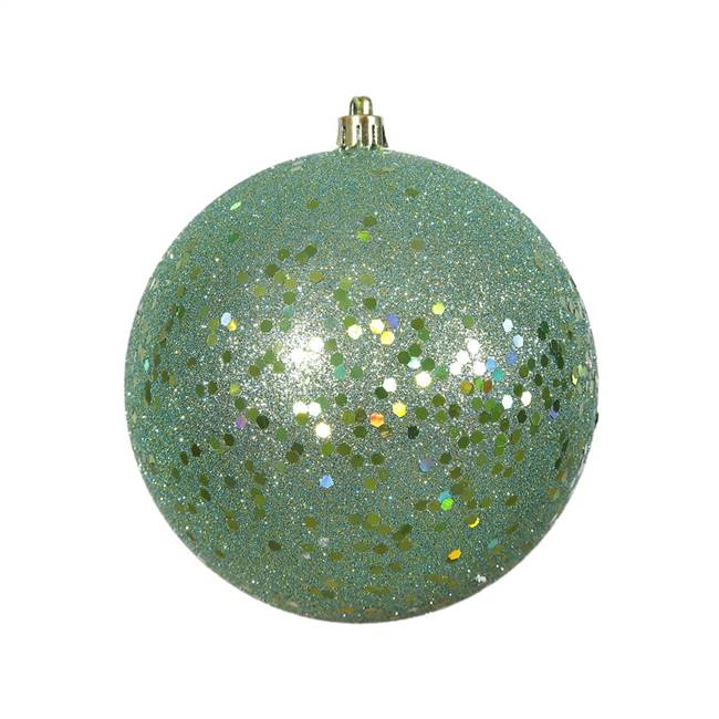 4.75" Seafoam Sequin Ball Drilled 4Bag