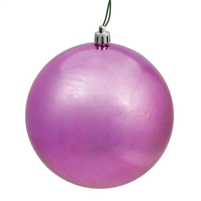 4.75" Mauve Shiny Ball UV Drilled 4/Bg