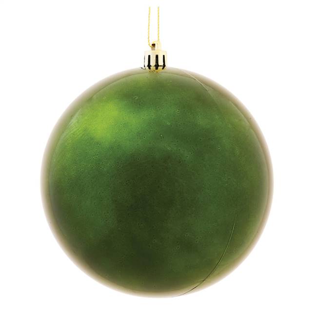 4.75" Moss Green Shiny Ball UV 4/Bag