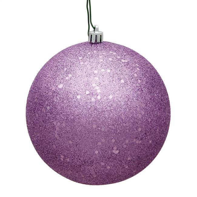 4.75" Orchid Sequin Ball Drilled 4/Bag