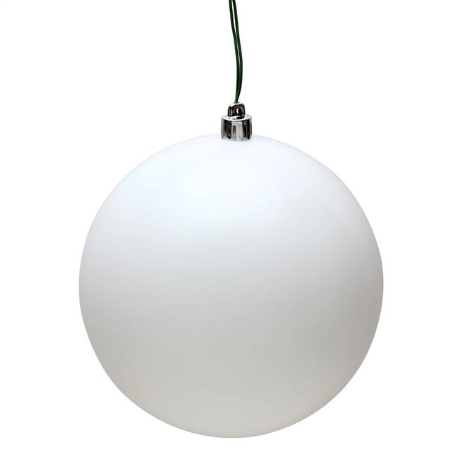 6" White Matte Ball UV 4/Bag