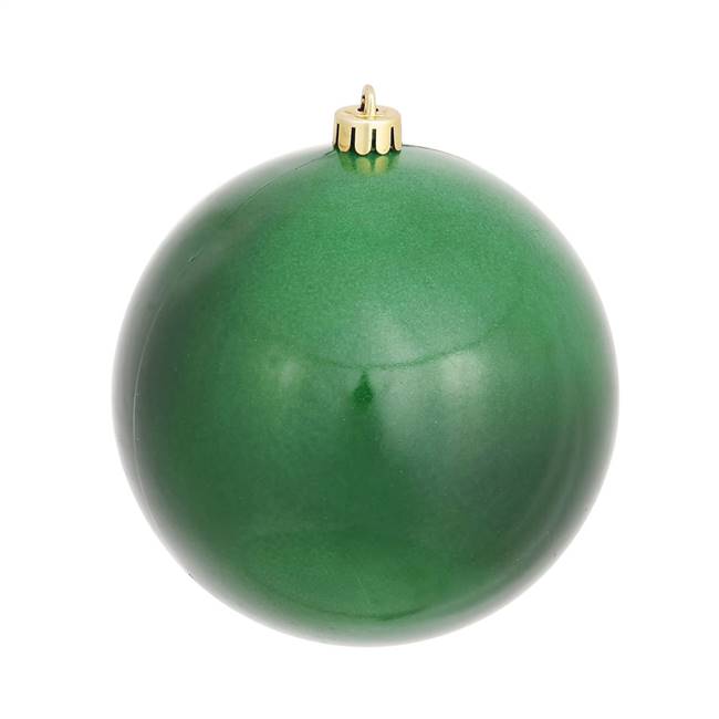 6" Emerald Candy Ball UV Drilled 4/Bag