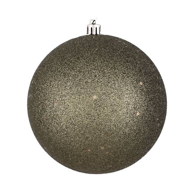 6" Limestone Sequin Ball Drilled 4/Bag