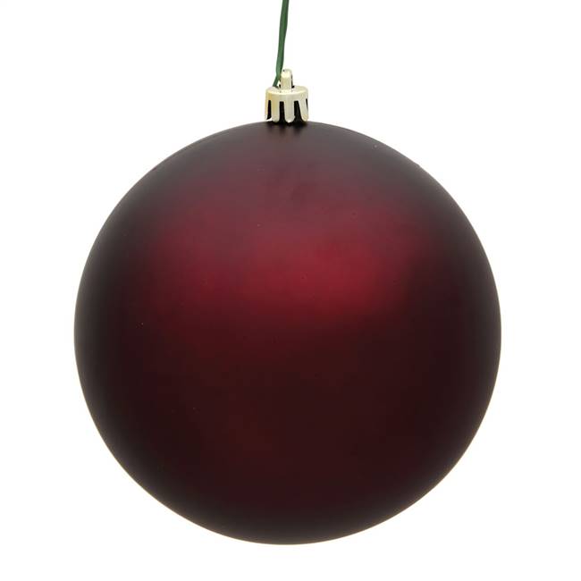 6" Burgundy Matte Ball UV 4/Bag