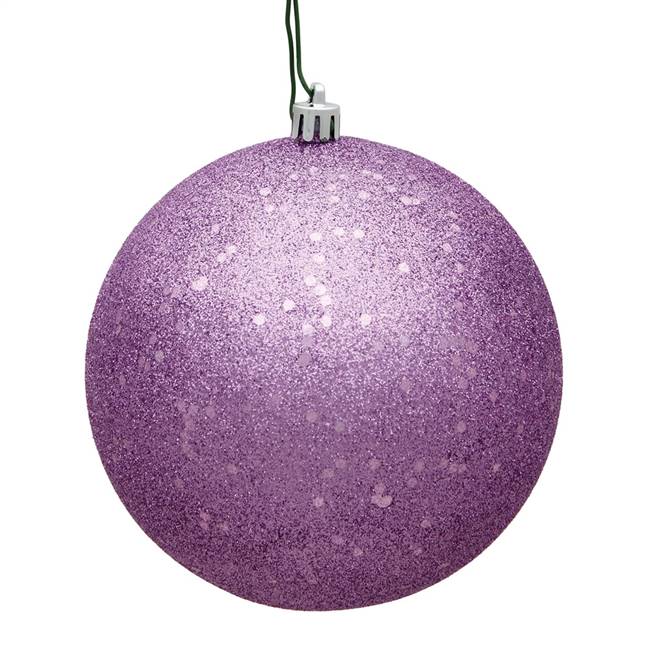 6" Orchid Sequin Ball Drilled 4/Bag