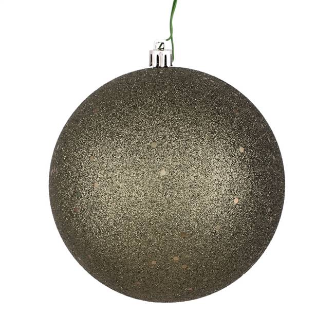 10" Wrought Iron Sequin Ball Drilled Cap