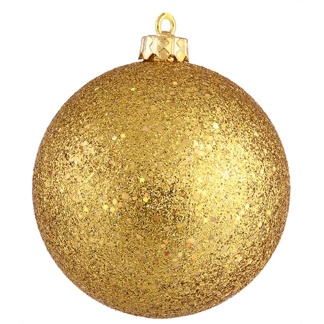 10" Anti Gold Sequin Ball Drilled Cap