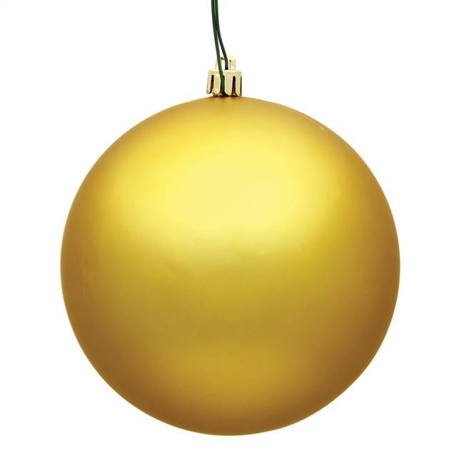 10" Honey Gold Matte Ball UV Drilled Cap
