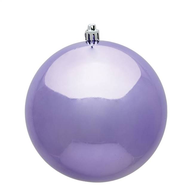 10" Lavender Shiny Ball UV Drilled Cap