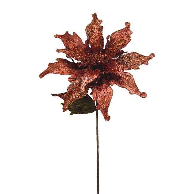 31" Chocolate Velvet Poinsettia 14" Flwr