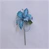 27" Aqua Glitter Amaryllis 7.5" Flower