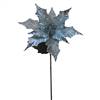 31" Silver Glitter Poinsettia 13" Flwr