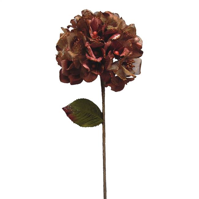 29" Chocolate Velvet Hydrangea 7" Flower