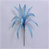 36" Aqua Papyrus 17" Flower