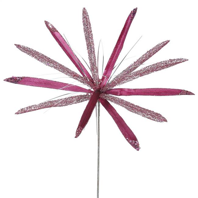 24" Mauve Papyrus, 20" Flower 3/Bag