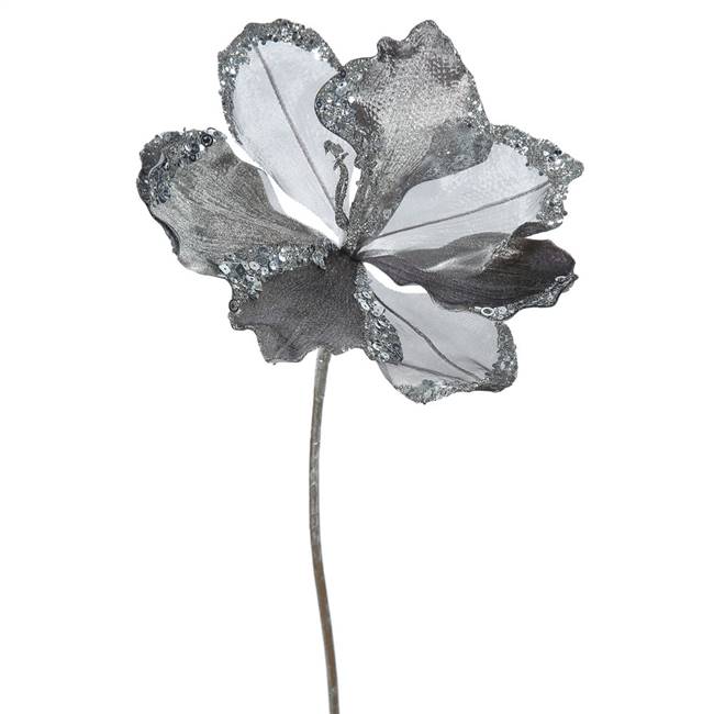 20" Pewter Amaryllis, 9" Flower 3/Bag