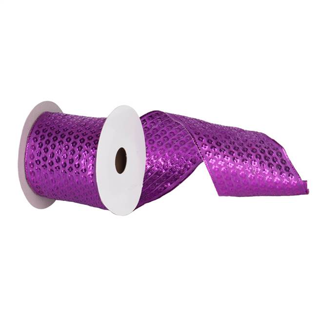 2.5" X 10yd Purple Dot