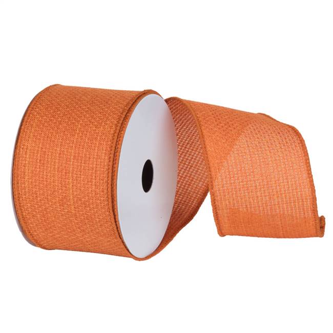 2.5" x 10yd Orange Soft Woven Burlap