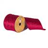 4"x10Yd Red Woven Foliage Pattern Ribbon